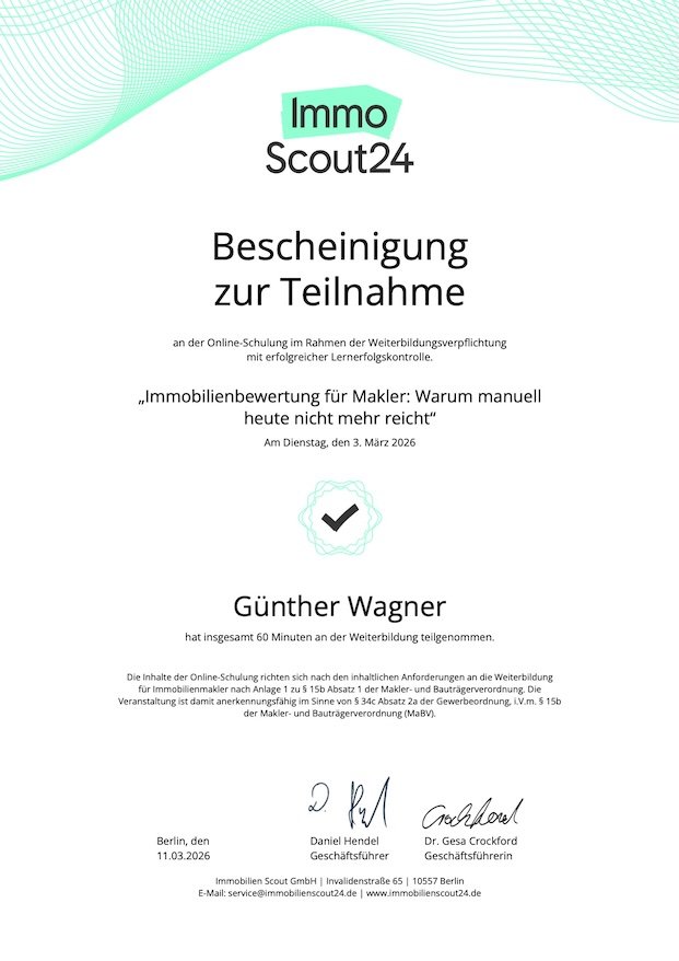 Immobilienbewertung für Makler Immobilienbewertung für Makler