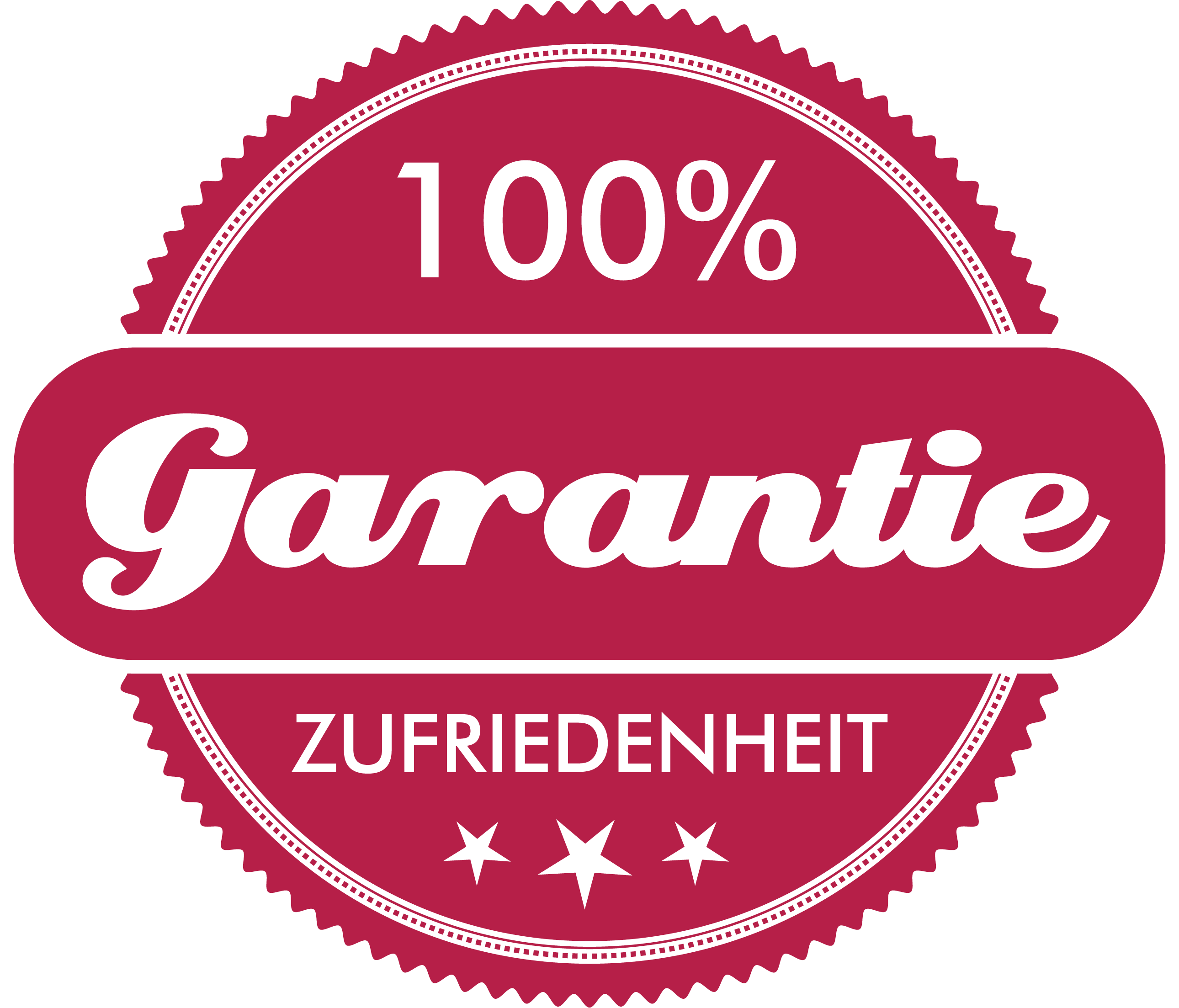 100% Zufriedenheit Siegel