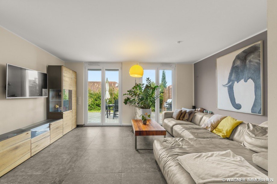 living area Reihenendhaus Heidesheim