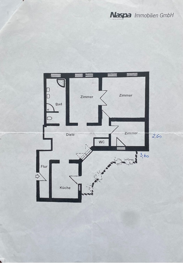 Grundriss Etagenwohnung Wiesbaden
