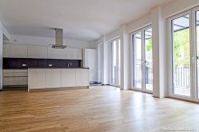 kitchen and dining area Beautiful, modern apartment in city center  | WAGNER IMMOBILIEN