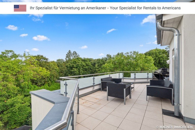 terrace Mainz Penthousewohnung Modern PH apartment partially furnished in great location | WAGNER IMMOBILIEN