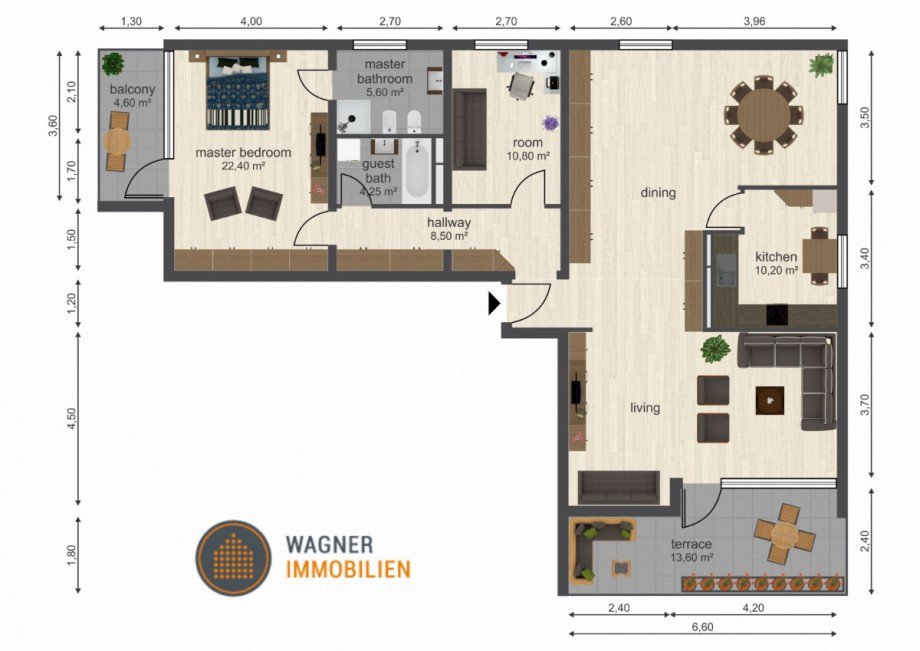 Floor plan Etagenwohnung Wiesbaden