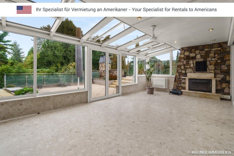 conservatory Walluf Etagenwohnung Generous apartment with expansive terrace and picturesque vineyard views | WAGNER IMMOBILIEN