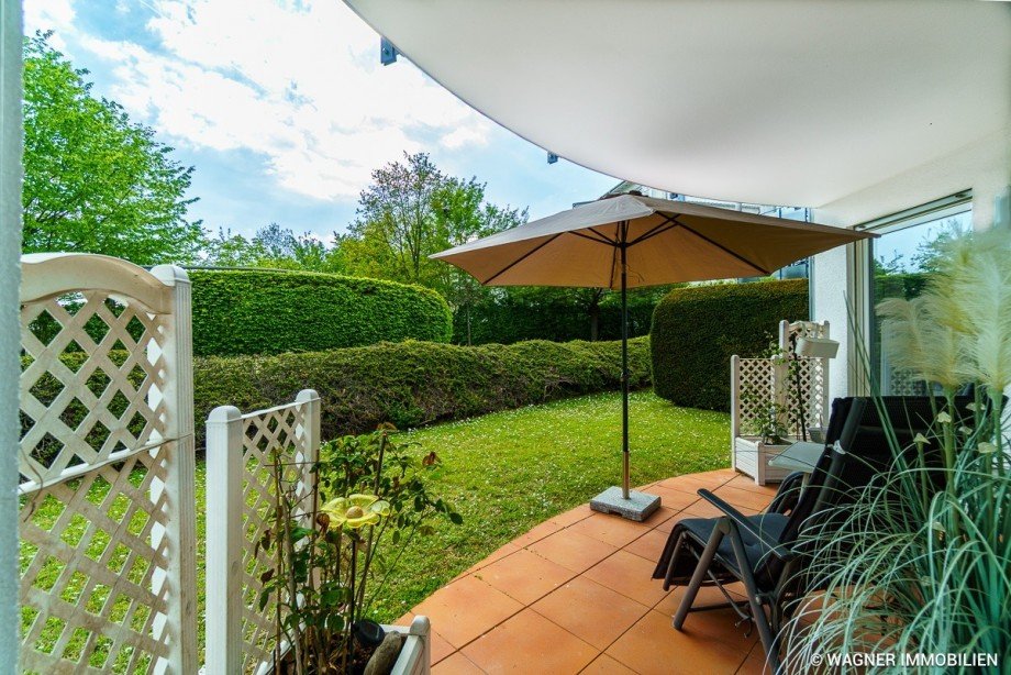 Terrasse und Garten Erdgeschosswohnung Wiesbaden
