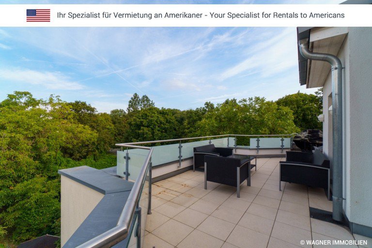 terrace Mainz Penthousewohnung Modern PH apartment partially furnished in great location | WAGNER IMMOBILIEN