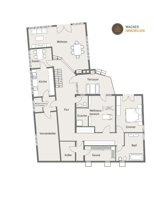 Untergeschoss Mehrfamilienhaus Bad Schwalbach