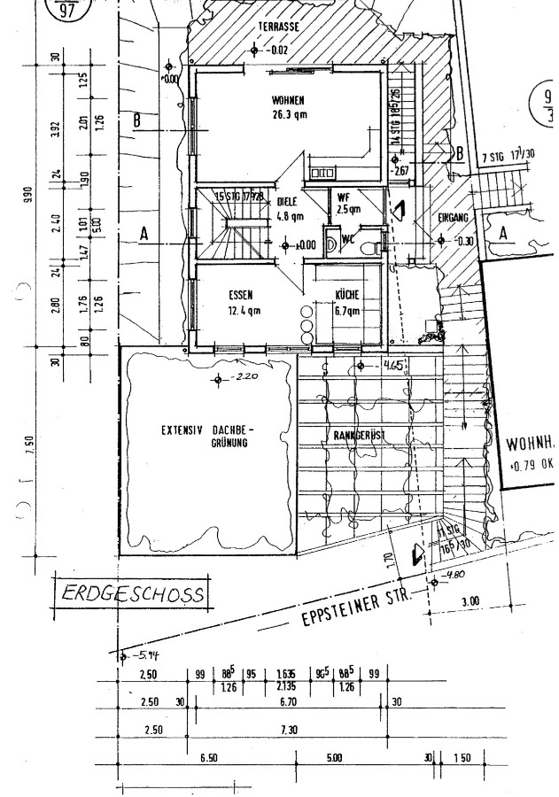 Floor plan 1st floor Einfamilienhaus Eppstein