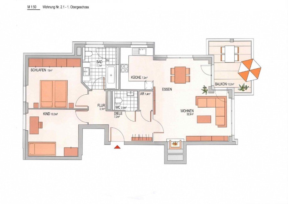 Floor plan Etagenwohnung Mainz-Kostheim