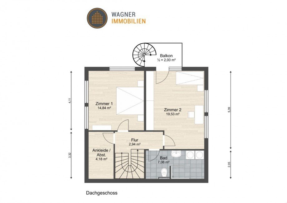 Dachgeschoss Maisonettewohnung Walluf