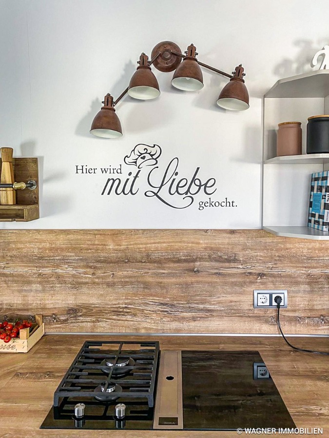 Induktionsfeld und Gasherd Maisonettewohnung Walluf