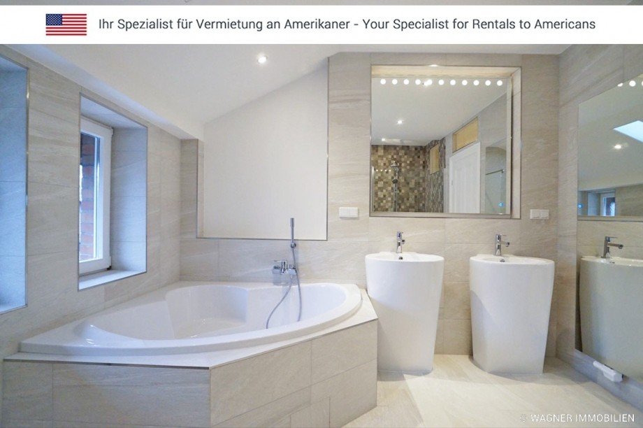 bathroom Dachgeschosswohnung Wiesbaden