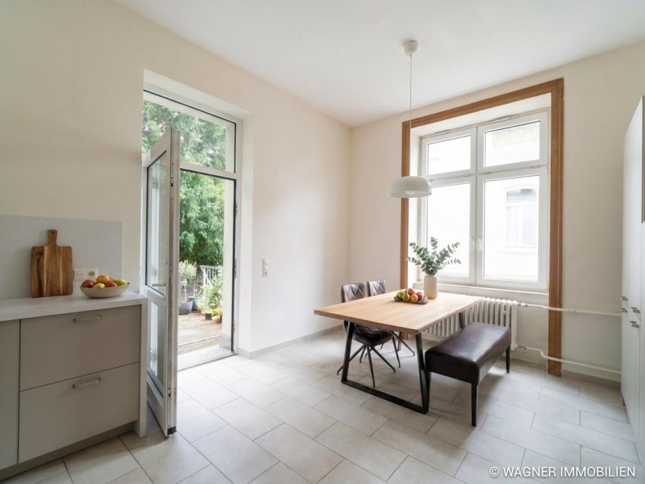 K�che mit Essbereich Etagenwohnung Wiesbaden