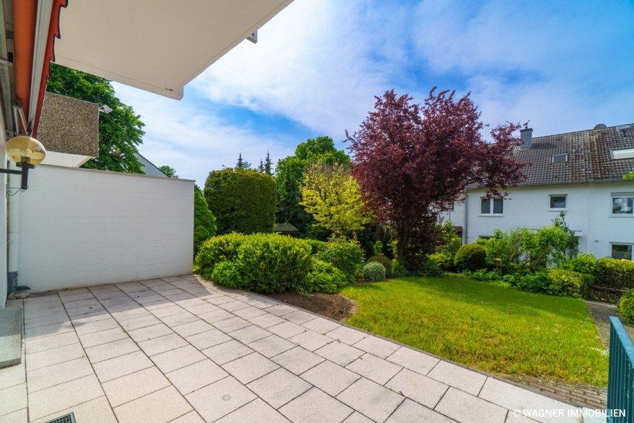 Terrasse und Garten Reihenmittelhaus Wiesbaden