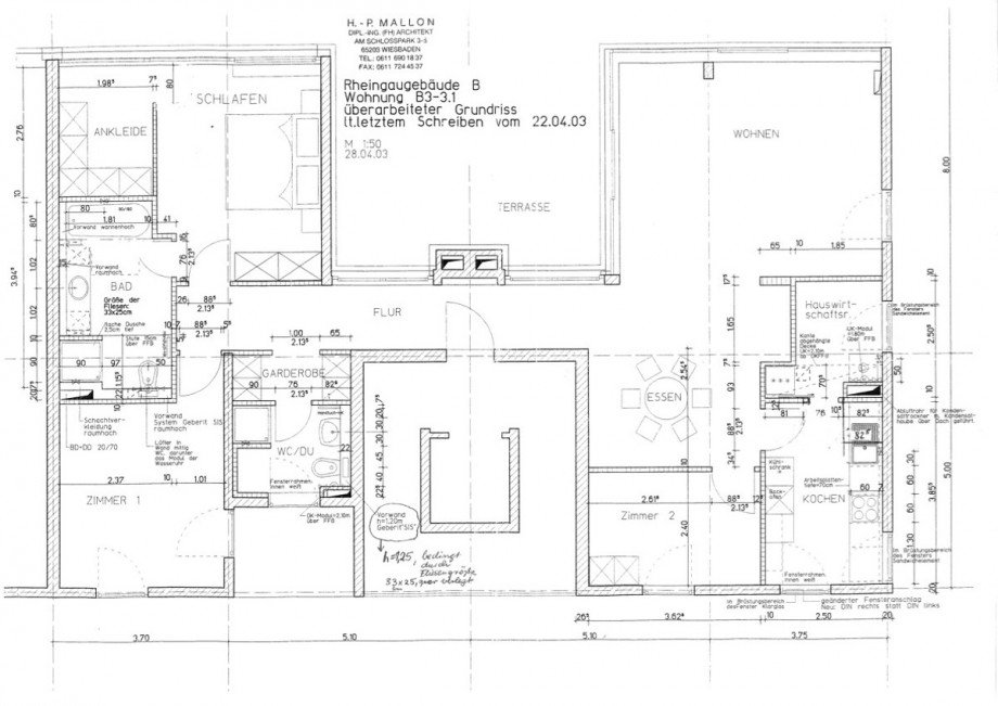 floor plan Penthousewohnung Wiesbaden