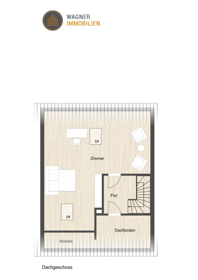 Grundriss Dachgeschoss Reihenmittelhaus Mainz