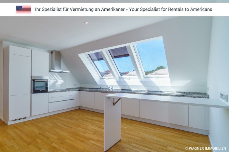 kitchen Wiesbaden Dachgeschosswohnung Out of the ordinary - modern apartment near city centre | WAGNER IMMOBILIEN