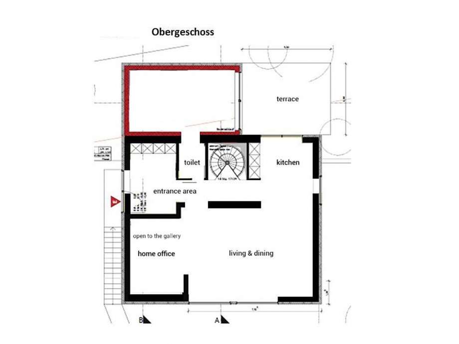 Grundriss EG Einfamilienhaus Wiesbaden