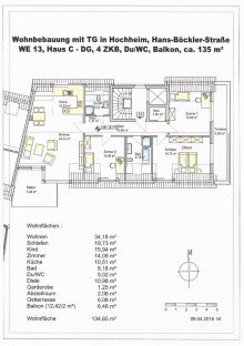 Grundriss Familienglck in Hochheim! Moderne 4 Zi.-Wohnung  - auch als Kapitalanlage | WAGNER IMMOBILIEN