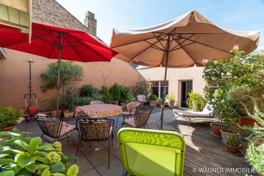 Dachterrasse Maisonettewohnung Bingen