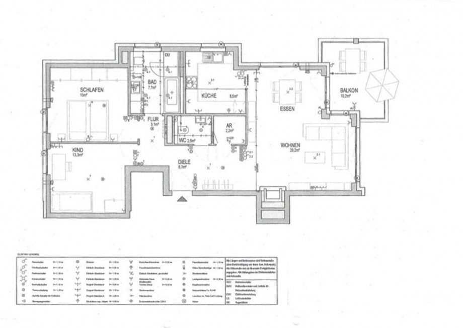 floor plan Etagenwohnung Mainz-Kostheim