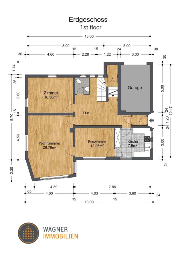 floor plan 1st floor Einfamilienhaus Wiesbaden