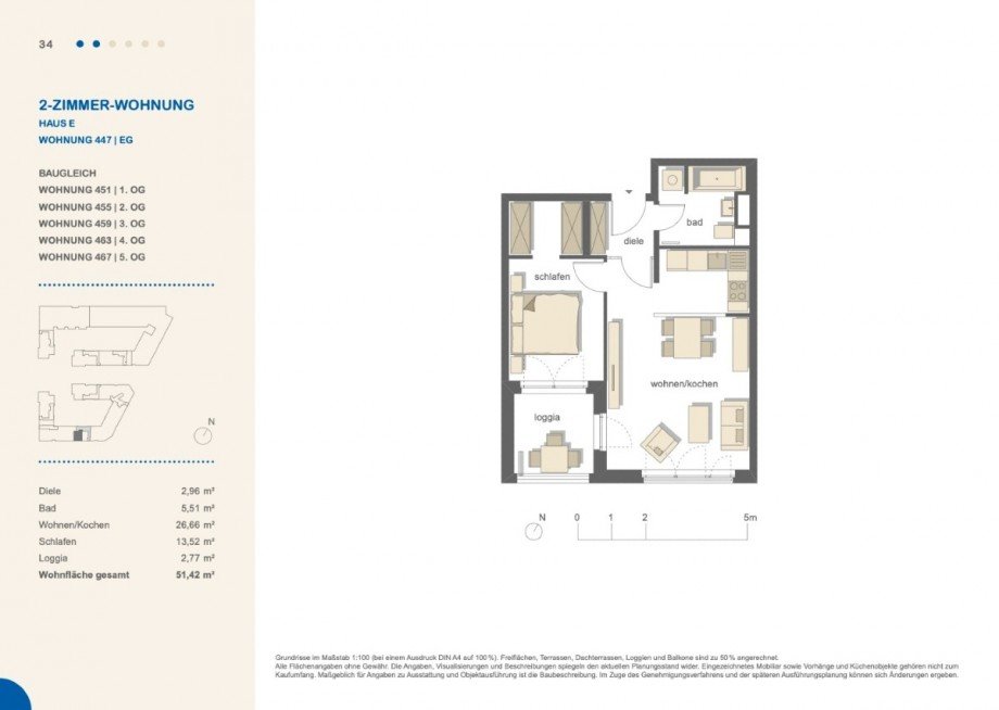 WS14_Wohnfla?che und Grundriss Etagenwohnung Frankfurt