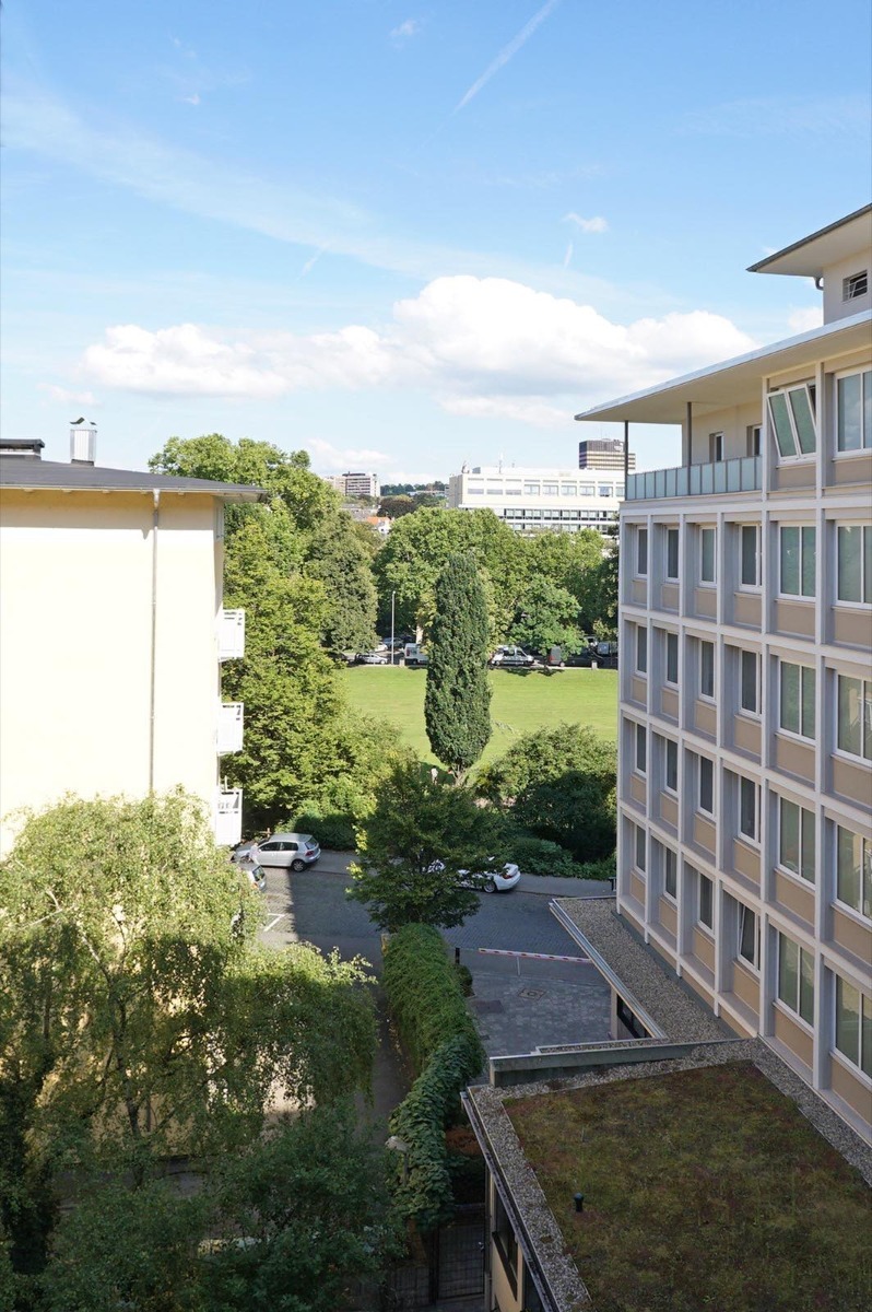 rear view to the park Etagenwohnung Wiesbaden