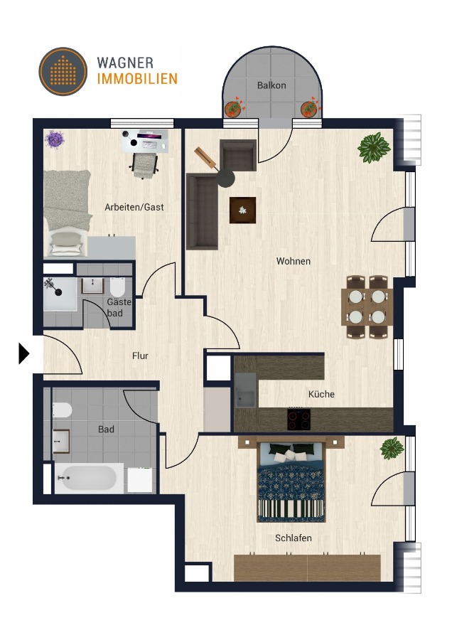 Grundriss Etagenwohnung Wiesbaden