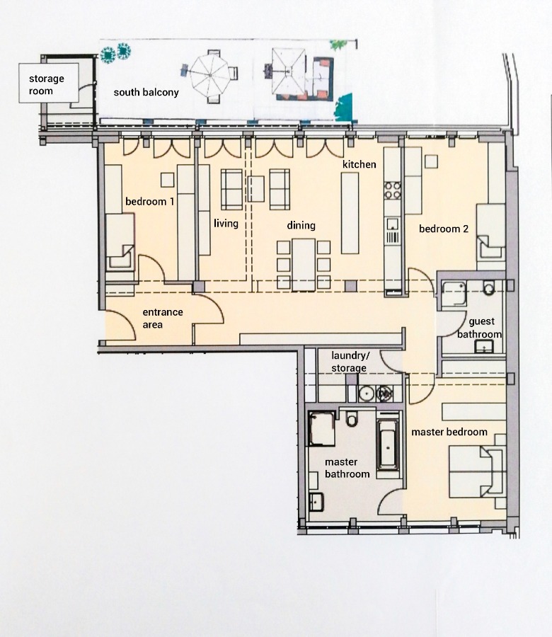 floor plan Etagenwohnung Wiesbaden