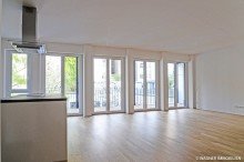 dining and living area Beautiful, modern apartment in city center  | WAGNER IMMOBILIEN