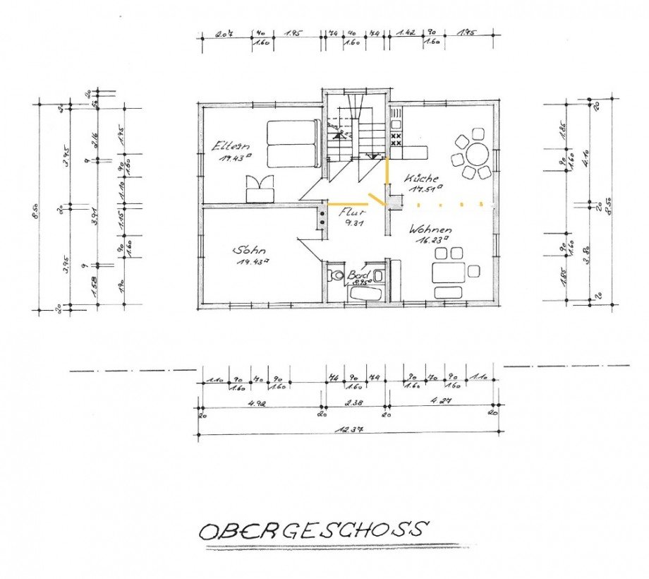 floor plan 2nd floor Einfamilienhaus Idstein