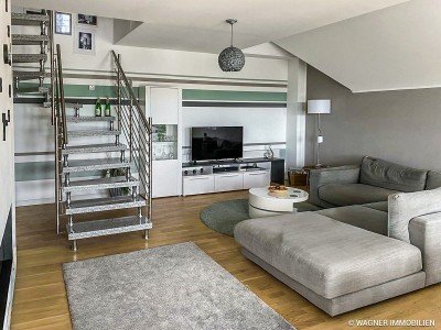 Hauptbild Exklusive Maisonette-Wohnung in Rheinnhe mit EBK, Kamin & 2 TG-Stellpltzen | WAGNER IMMOBILIEN
