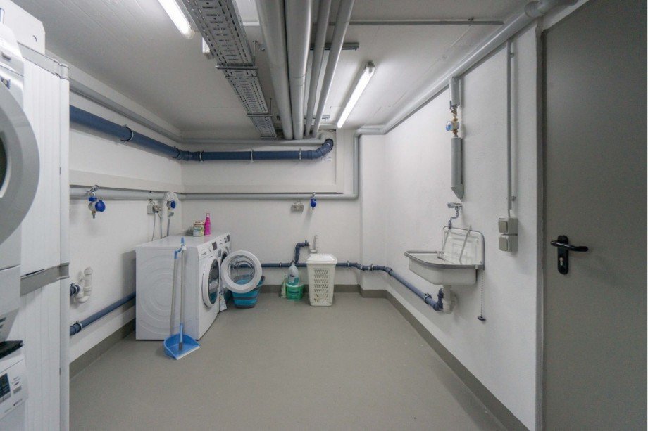 Waschk�che Dachgeschosswohnung Hochheim