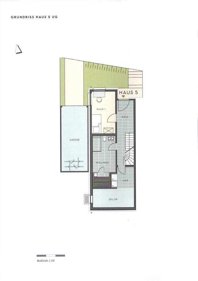 lower level, garage and parking space Doppelhaush�lfte Walluf