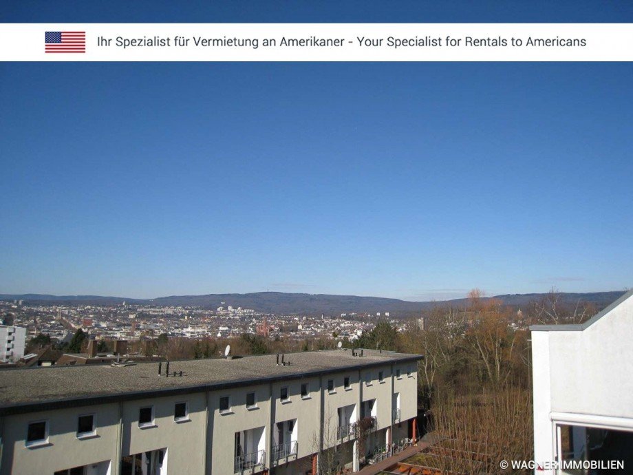 view over Wiesbaden Maisonettewohnung Wiesbaden